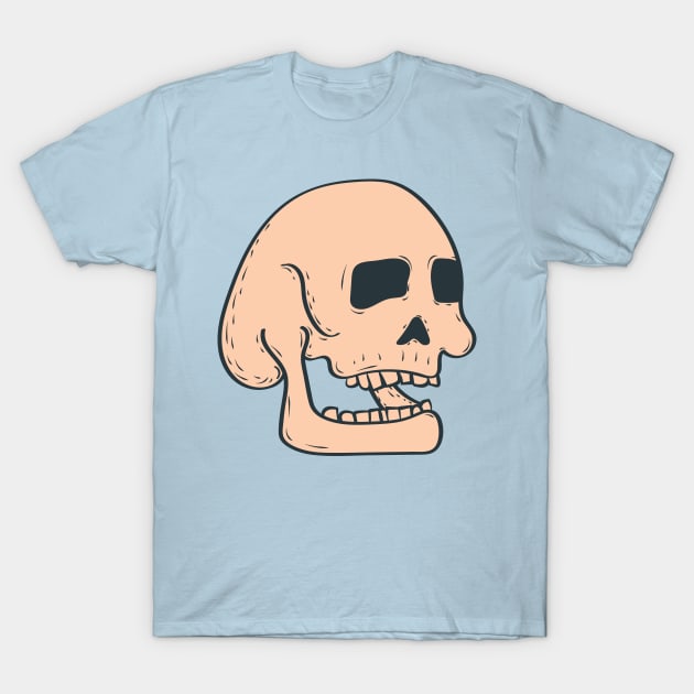 Laughing Skull T-Shirt by CalebLindenDesign